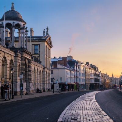 Oxford High St, early morning